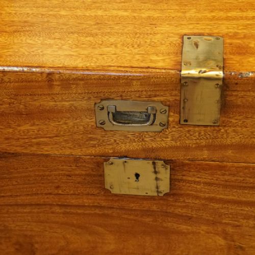 fig 4. Large Victorian camphor wood campaign chest