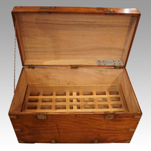 fig 6. Large Victorian camphor wood campaign chest