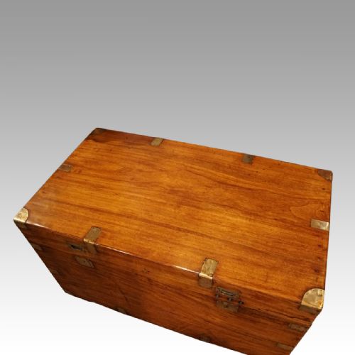 fig 9. Large Victorian camphor wood campaign chest