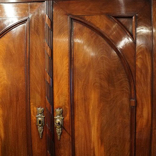 fig 2. Antique mahogany wardrobe