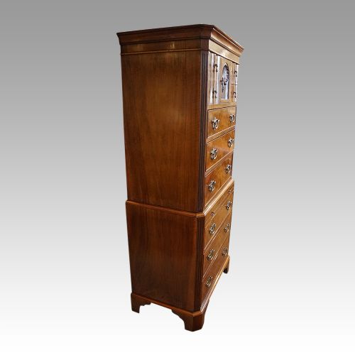 fig 1. George V Walnut chest on chest