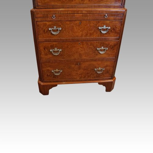 fig 2. George V Walnut chest on chest