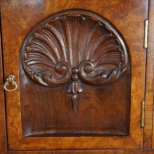 fig 3. George V Walnut chest on chest