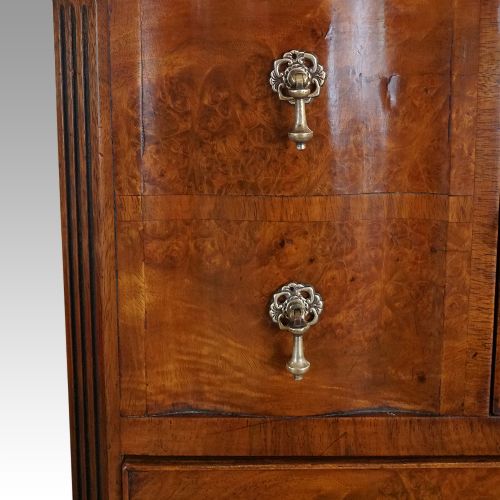 fig 7. George V Walnut chest on chest