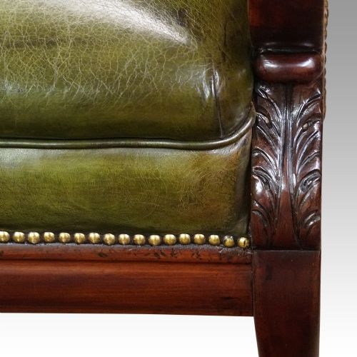 fig 3. Antique mahogany library chair