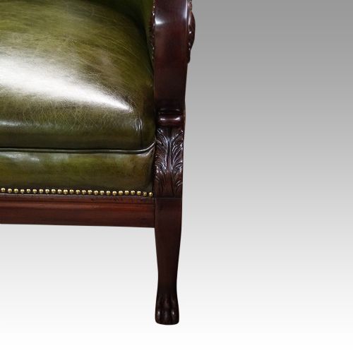 fig 5. Antique mahogany library chair