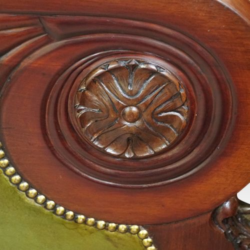 fig 7. Antique mahogany library chair
