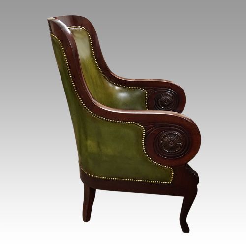 fig 8. Antique mahogany library chair
