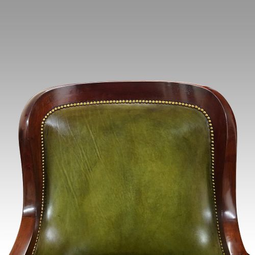 fig 9. Antique mahogany library chair