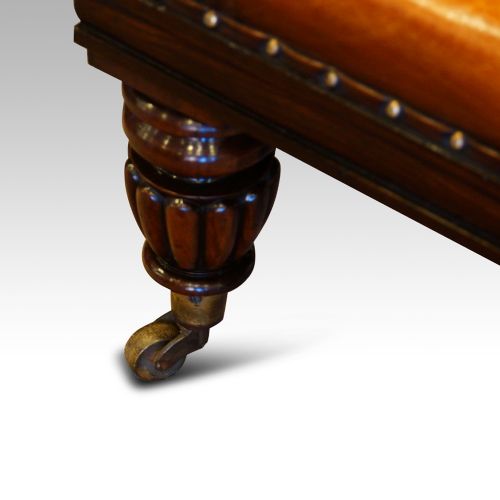 fig 1. Large buttoned leather stool