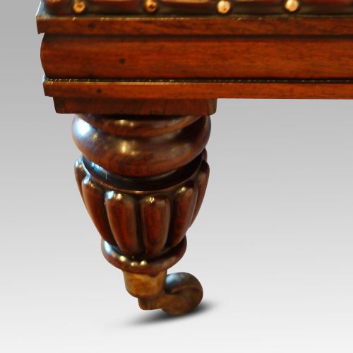 fig 4. Large buttoned leather stool