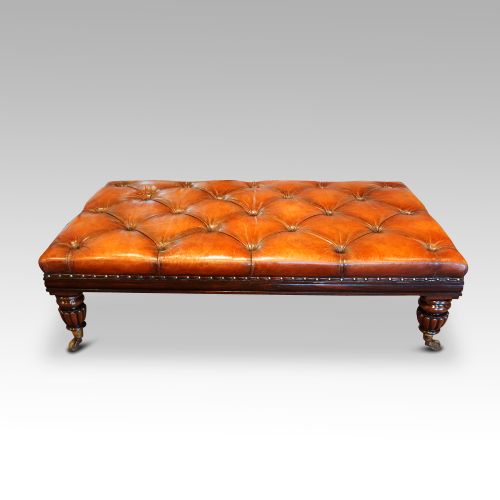 fig 5. Large buttoned leather stool