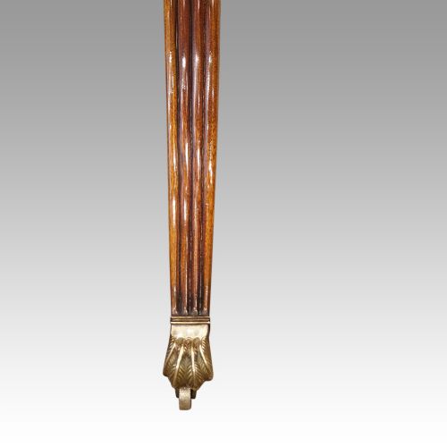fig 1. Regency style mahogany twin pillar dining table