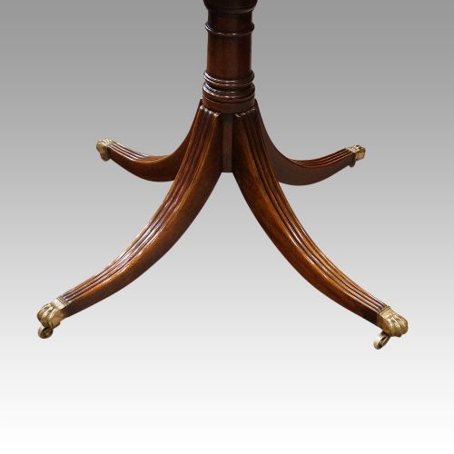 fig 11. Regency style mahogany twin pillar dining table