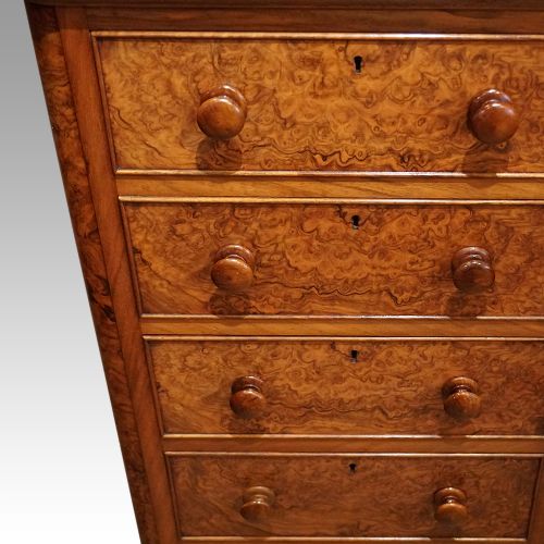 fig 1. Pair of Victorian walnut bedside chests