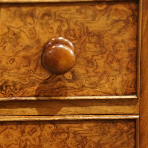 fig 7. Pair of Victorian walnut bedside chests
