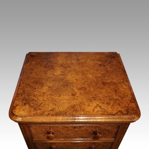 fig 10. Pair of Victorian walnut bedside chests