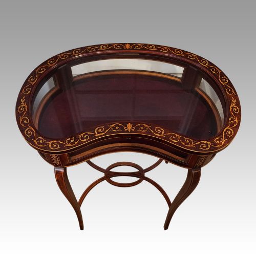 fig 1. Edwardian inlaid mahogany curio table