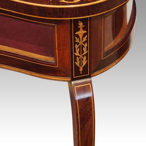 fig 2. Edwardian inlaid mahogany curio table