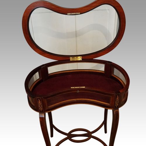 fig 4. Edwardian inlaid mahogany curio table