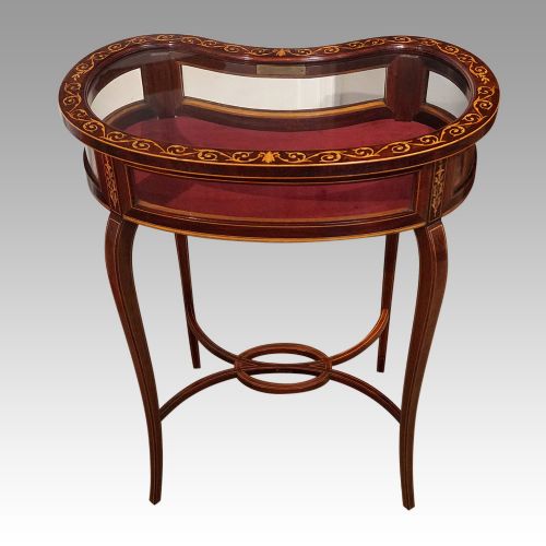 fig 5. Edwardian inlaid mahogany curio table