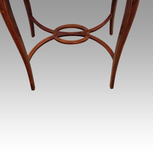 fig 8. Edwardian inlaid mahogany curio table