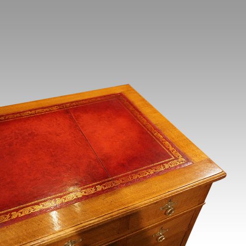 fig 7. Edwardian oak pedestal desk