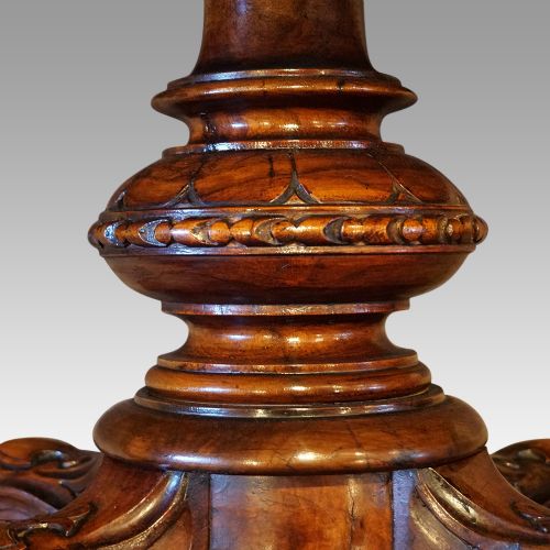 fig 2. Victorian inlaid walnut oval loo table
