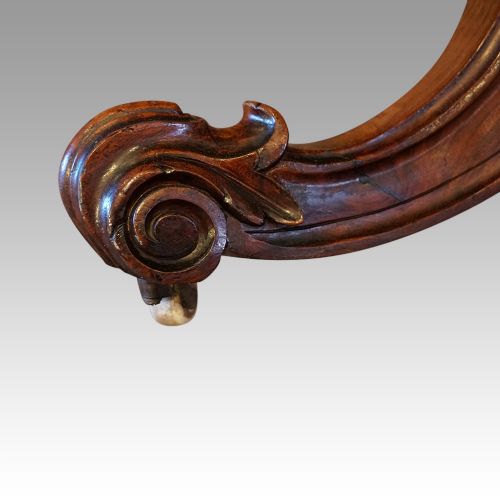 fig 6. Victorian inlaid walnut oval loo table
