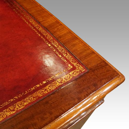 fig 1. Victorian mahogany pedestal desk