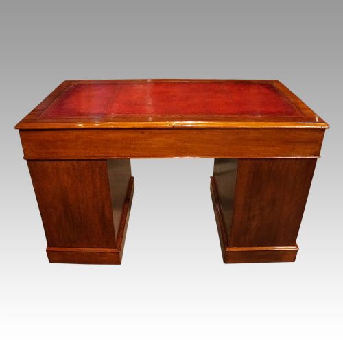 fig 5. Victorian mahogany pedestal desk