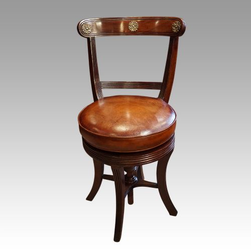 fig 5. Regency mahogany music chair