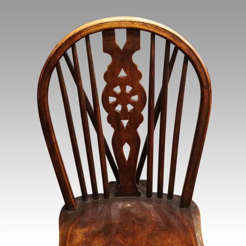 fig 4. Set of 6 Edwardian wheelback kitchen chairs