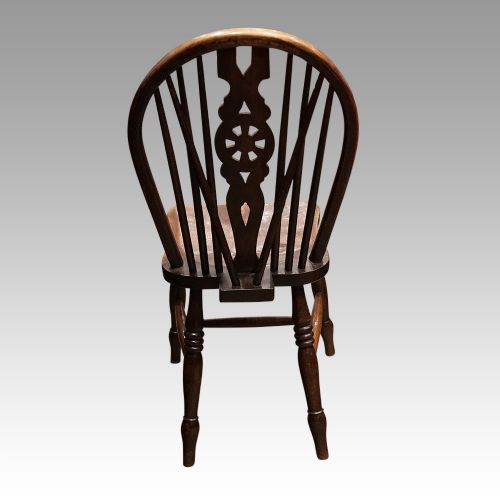 fig 2. Set of 6 Edwardian wheelback kitchen chairs