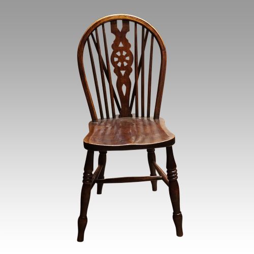 fig 3. Set of 6 Edwardian wheelback kitchen chairs