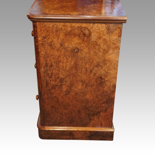 fig 4. Pair of Victorian walnut bedside chests