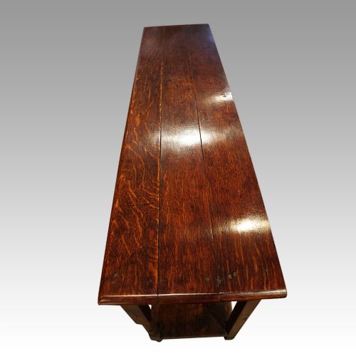 fig 7. Antique small oak dresser base