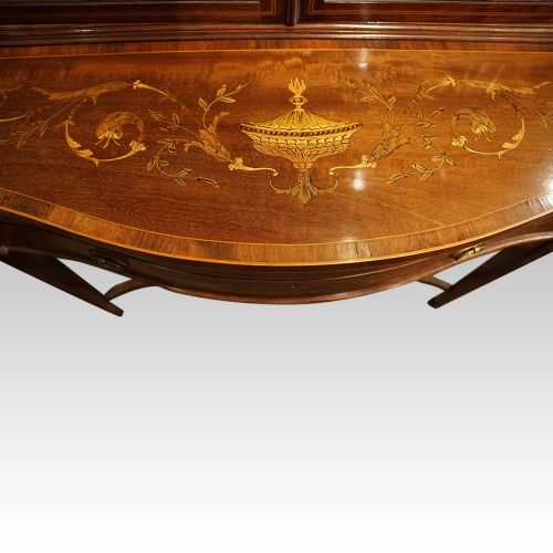 fig 1. Edwardian inlaid mahogany display bookcase