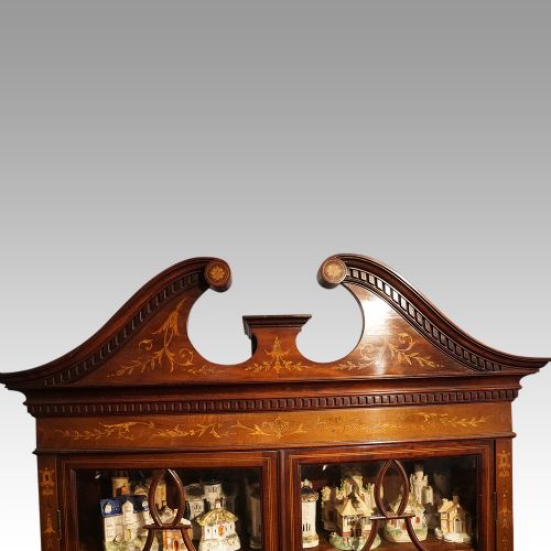 fig 3. Edwardian inlaid mahogany display bookcase