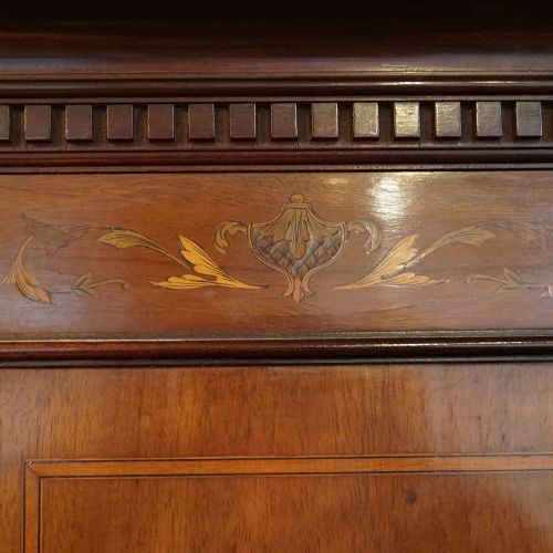 fig 4. Edwardian inlaid mahogany display bookcase