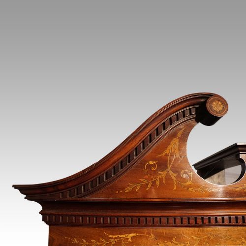fig 5. Edwardian inlaid mahogany display bookcase