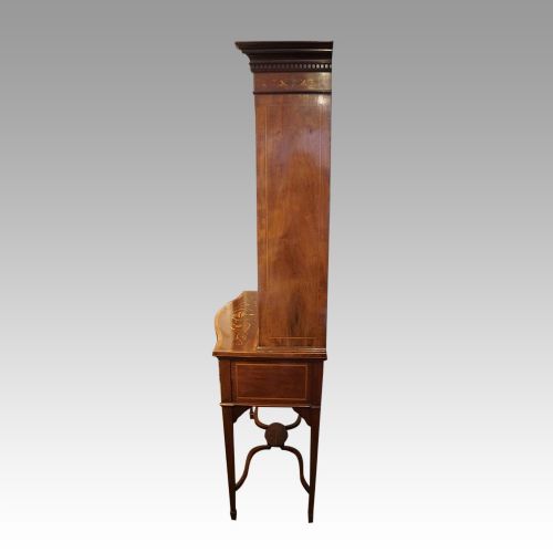 fig 7. Edwardian inlaid mahogany display bookcase