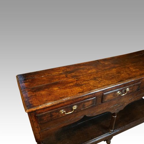 fig 1. Antique oak dresser base