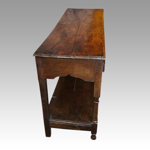 fig 7. Antique oak dresser base