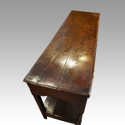 fig 10. Antique oak dresser base