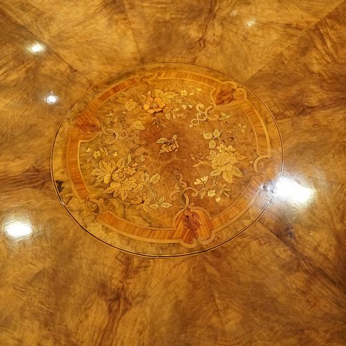fig 5. Victorian circular marquetry centre table
