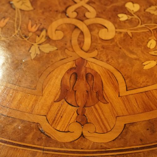 fig 6. Victorian circular marquetry centre table