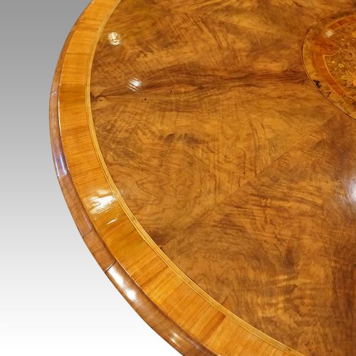 fig 9. Victorian circular marquetry centre table