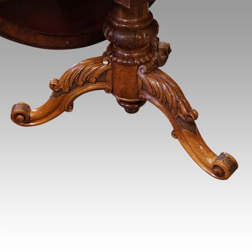 fig 10. Victorian circular marquetry centre table