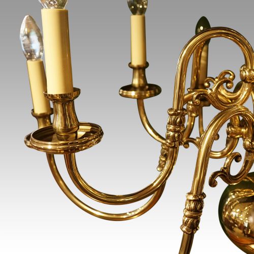 fig 1. Dutch brass chandelier